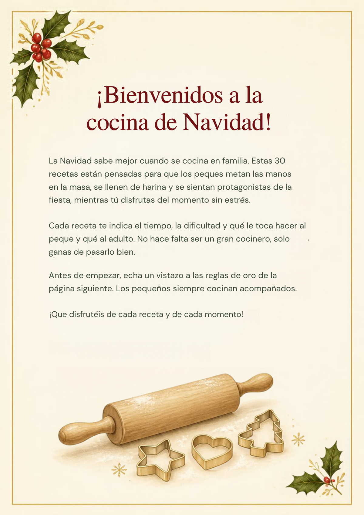 Navidad en la cocina: 30 recetas navideñas para disfrutar con tus hijos