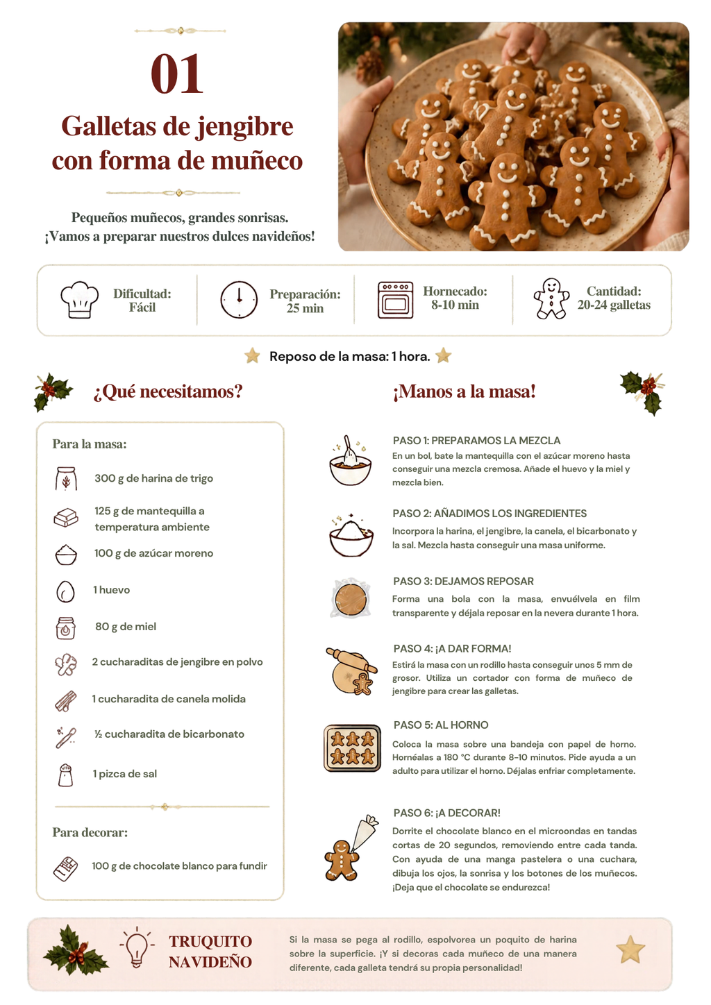 Navidad en la cocina: 30 recetas navideñas para disfrutar con tus hijos